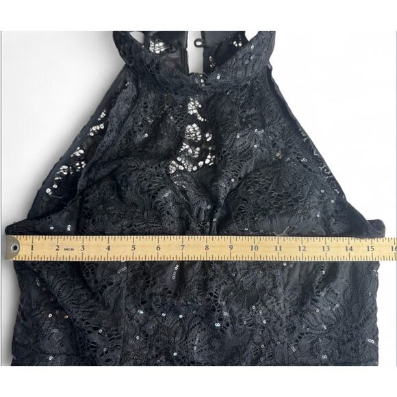 B. Darlin Black Sequin Evening Gown size 15/16 - Picture 9 of 9